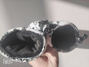 COPOZZ滑雪手套男女触屏加厚加棉绒保暖手套冬季登山运动骑行防风 灰白色 XL 实拍图