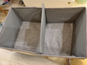 友纳 衣物收纳箱布艺折叠储物箱内衣收纳盒衣柜收纳储存箱衣服整理箱 灰色无盖（升级水洗款） 中号【41*24*17cm】 实拍图