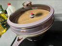 金嫂子有钛合金健康养生双色微压不粘锅多功能家用炒锅电磁炉煤气灶通用 紫米色 32cm 32CM（下单赠蒸笼+硅胶铲+锅盖） 实拍图