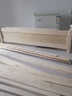 彤新雅【现货闪发】床实木床主卧双人床简约单人床出租房板式床 原木无漆+5cm椰棕床垫+床头柜*1 宽1.5M*长2M 实拍图
