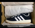 adidas「面包鞋」GRAND COURT BASE 00s休闲低帮板鞋男女阿迪达斯 半荧光蓝/白色/树脂黄     45 实拍图