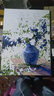 自油自画数字油画diy风景花卉减压手绘油画客厅装饰画儿童diy手工油画挂画 紫丁香与雏菊50*70 绘画套装 实拍图