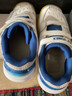 YONEX尤尼克斯羽毛球儿童鞋青少年学生比赛训练透气SHB101J 白蓝 34 实拍图