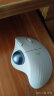 罗技（Logitech） M575无线蓝牙鼠标 舒适办公鼠标 拇指轨迹球多设备切换 优联笔记本电脑人体工学鼠标 M575 无线/蓝牙双模轨迹球鼠标 白色 实拍图