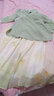 啄木鸟新中式汉元素禅意茶服旗袍两件套改良汉服女文艺国风仙气上衣套装 绿色上衣+杏色裙子【两/件套】 L 建议100-110斤 实拍图