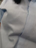 雀后衬衫女短袖职业白衬衣工作服工装气质正装夏装款 浅蓝色 XXL 实拍图