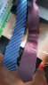 GLO-STORY拉链领带 男士商务正装潮流8cm领带礼盒装 蓝色细斜纹 晒单实拍图