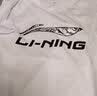 李宁（LI-NING）短袖t恤男装夏季新款棉质吸湿透气运动半袖男上衣圆领logo运动服 标准白 M/170 实拍图