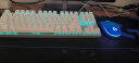 惠普（HP）GK200机械键盘有线办公游戏键盘 20种背光灯效 87键电竞键盘鼠标套装电脑外设键鼠 皎月白【茶轴】冰蓝光 晒单实拍图