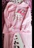 Hello Kitty女童内衣套装棉儿童秋衣套装秋冬秋衣秋裤家居服睡衣裤秋装 【春秋E款】紫色 55515 140 适合135-145cm 实拍图