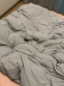 斯诺曼抑菌防钻绒90鸭绒被羽绒被芯酒店保暖冬被子220*240cm充1.1kg卡其 实拍图