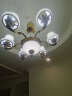 弦鸿 欧式吊灯复古艺术雕花客厅灯大气餐厅灯现代简约卧室灯具套餐 6608-6头 7W单色LED 实拍图