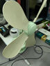 中联（ZOLEE）中联夹扇电风扇迷你微风扇小风扇小电扇安全硅胶台夹壁扇静音家用办公室工业学生宿舍床头语音声控 淡绿色（35CM） 实拍图