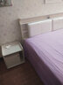 臻享家 床 双人床北欧简约储物高箱床主卧婚床卧室家具 布纹白|储物床+床头柜*2+G23床垫 1.8米*2.0米 实拍图