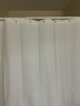 韩娜（Hanna）浴帘布卫生间洗澡浴帘保暖免打孔套装防水帘隔断帘窗帘门帘挂帘 纯白（超强防水防霉不透） 单帘200宽*200高+挂环（不含杆） 实拍图