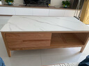 念念家具实木岩板方形茶几客厅简约家用新款茶桌整装 原木色 120*56*45cm(长*宽*高) 实拍图