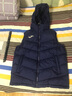 JOMA荷马运动棉服男马甲冬季保暖新款运动棉衣男休闲时尚经典百搭连帽 深蓝 XL 实拍图