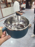 博曼斯316不锈钢饭盒带盖宿舍用学生大容量泡面碗沥水食堂打饭神器 升级316：米 实拍图