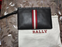 巴利（BALLY）男士黑色红白色条纹手拿包 HARTLAND 10 6227997 实拍图