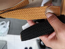 畅印 男女腰带针扣加厚编织帆布腰带皮带休闲裤带松紧裤带百搭腰带 黑色 105cm -110cm 实拍图