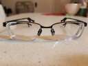 Charmant夏蒙眼镜Z钛系列镜架可配近视度数眼镜男商务半框眼镜架女 ZT27055-DG暗灰色 实拍图