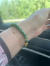 豆蔻时光8mm和田玉无黑碧玉手串黄金财福貔貅金镶玉石手链礼物男女士款 实拍图