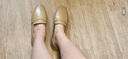 拔佳（Bata）一脚蹬女春季新款英伦百搭牛皮低跟舒适乐福单鞋休闲鞋42057CA4 灰色A 38 实拍图