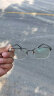 Gameking近视眼镜男女防蓝光眼镜防辐射配镜半框眼镜架钛GK009 配1.61枪色 实拍图