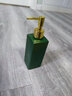 众福缘 陶瓷洗手液瓶子北欧浴室卫生间液瓶沐浴露瓶按压分装瓶瓶 方形绿色陶瓷瓶（350ml） 实拍图