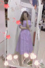 皮尔卡丹（pierre cardin）紫色衬衫法式连衣裙女夏季2024年新款高级感气质女神范中长款裙子 紫罗兰 L(105-115斤拍) 晒单实拍图