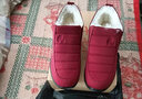 京晨纯羊毛皮毛一体老人女棉鞋老北京布鞋中老年妈妈鞋防滑保暖奶奶鞋 红色 41 实拍图
