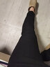 JACKTOMSLEE修身牛仔裤男士韩版小脚裤弹力潮男紧身裤铅笔裤新款纯黑色窄脚裤 黑色长裤加绒加厚 31(2尺4) 实拍图