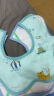 全棉时代 婴儿纱布花瓣口水兜 ,3条装 沙滩+马戏团+邦利果 29×32cm 实拍图