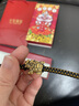 丰全珠宝男士礼物瑞兽龙龟黄金手链男款黑金足金转运珠男士手环吉祥好运 龙龟+【黑金色】钢丝绳 实拍图