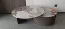 丽美娜 茶几 意式轻奢大小岩板茶几电视柜简约现代客厅中小户型圆形茶几 大小圆岩板茶几 实拍图