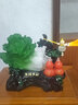 吉善缘 百财如意白菜摆件 玉白菜家居客厅办公室装饰品乔迁新居开业礼品 大号福禄聚财（蓝冰玉色） 实拍图