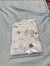 红豆儿童睡衣男女童春夏薄款纯棉家居服套装长袖裤空调服J3112白色130 实拍图