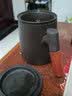 豪祥（HAOXIANG）豪祥紫砂茶杯茶水分离办公杯马克杯家用接待带盖过滤内胆喝泡茶杯 木手柄紫砂杯-静悟人生-三件套 实拍图
