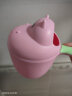金本士（KINBENZ）婴儿花洒洗头杯勺宝宝洗浴洗澡勺水瓢儿童洗发杯塑料杯 粉色 实拍图