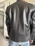 twetybird哈雷机车服高端真皮皮衣男头层牛皮摩托车骑行服高档男士皮夹克 黑色 【精选头层牛皮】 M （适合125-135斤) 实拍图