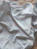森马（Semir）【基础版型】短袖T恤男纯色打底衫夏季休闲修身纯棉情侣上衣 漂白1000 180/96A/XL 实拍图