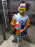 迪士尼（Disney）品牌童装男童短袖套装儿童夏季新款中大童男孩帅气休闲两件套潮 桔色 160 晒单实拍图