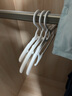 家の物语（KATEI STORY）日本衣架无痕衣架子挂衣服撑子宽肩晾衣架裤夹防滑学生宿舍成人 20个装-米白色【加宽加厚】整理师推荐 实拍图