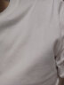 南极人纯棉短袖t恤男女夏季圆领体恤男士汗衫半袖t恤情侣打底衫上衣白T 晒单实拍图