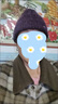 畅印中老年人帽子女冬季奶奶老太太妈妈帽冬款保暖秋冬老人毛线帽围巾 酒红色 帽子 实拍图