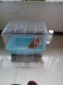 共度（Gong Du）宠物笼子兔笼成兔铁丝笼子龙猫豚鼠笼金花魔王松鼠笼子可折叠笼子 兔笼47*30*34.5cm(蓝色） 晒单实拍图