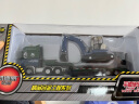 凯迪威 工程汽车模型 1:50合金平板拖车带挖掘机运输车半挂车牵引汽车儿童玩具 男孩 625038 晒单实拍图