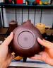 玺翰雅（ROYHOYE）宜兴紫砂壶名家纯全手工泡茶壶周小明紫泥曲壶家用原矿功夫茶具 国高工周小明作品 实拍图