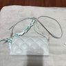 CHARLES&KEITH菱格链条丝巾饰小方包包女包生日七夕礼物送女友CK2-70770588 Light Grey浅灰色 S 实拍图