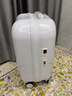 花瞳登机箱18寸小号旅行箱男拉杆箱女16寸可爱行李箱小清新密码箱20寸 珍珠白/509【杯架+充电口】拉链 16英寸 【登机箱】 实拍图